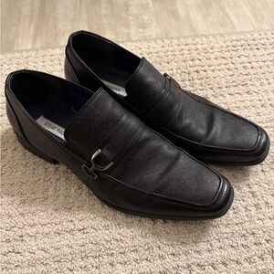 Black Leather Loafers Men’s Size 12